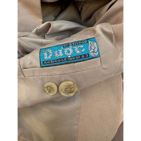 EUC Pierre Cardin Tan Camel Blazer Sport Coat 44R 2 Button Classic Suit Jacket - Picture 5 of 8